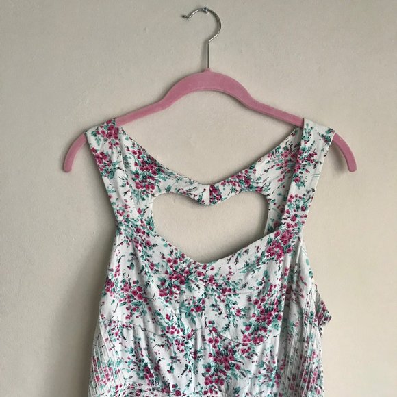 LC Lauren Conrad / Purple & White Floral Dress - Picture 3 of 10